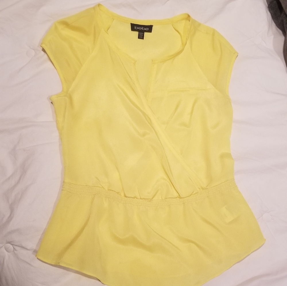 bebe wrap effect top